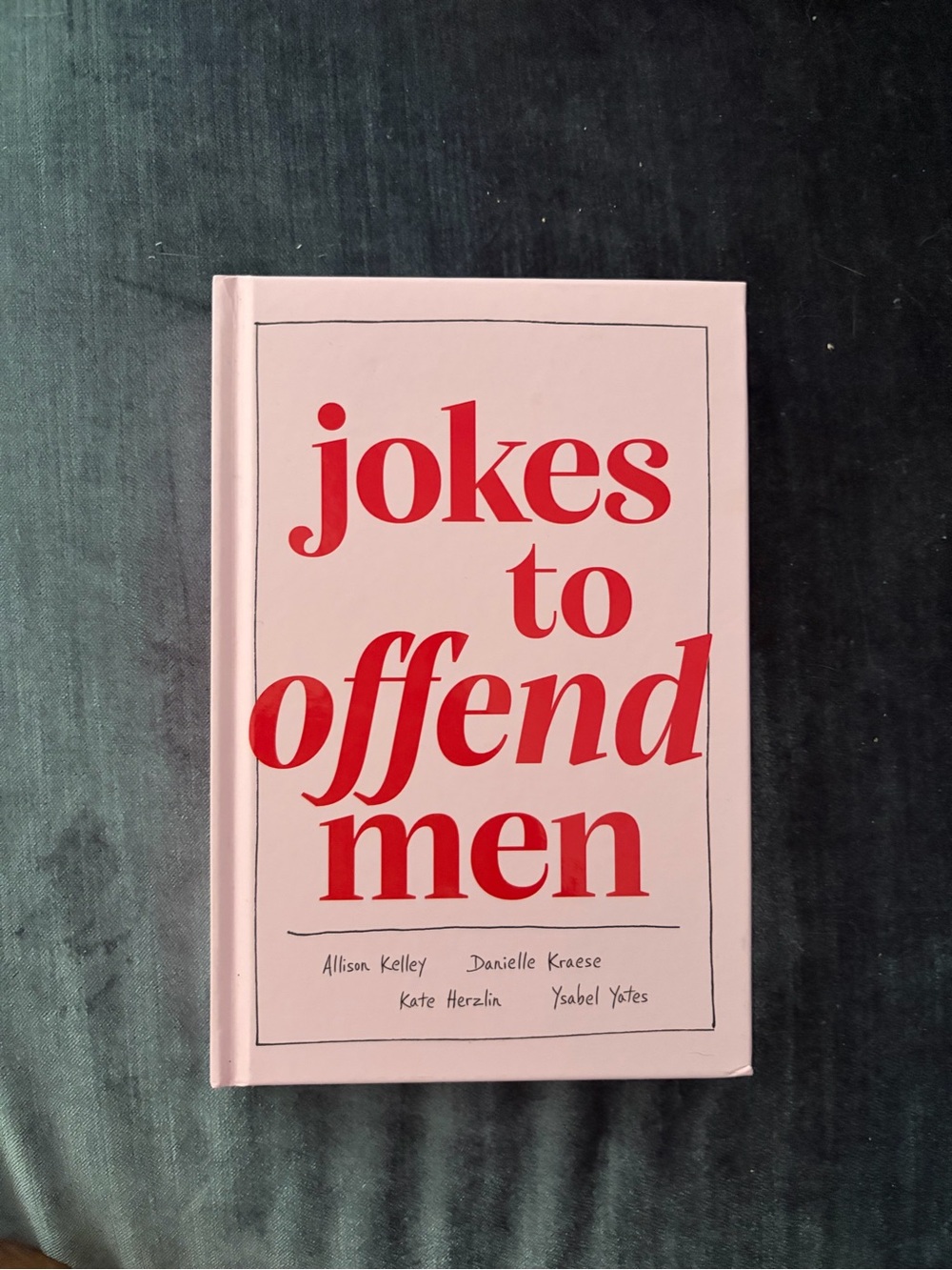 Pink 'Jokes to Offend Men' Hardcover Book